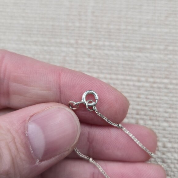 22 Inch Sterling Silver It Is Well With My Soul Pendant Necklace A6327 - Picture 4 of 6